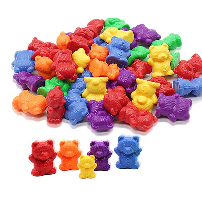 Tellen Beer Game Gewicht Baby Speelgoed 3G/6G/9G/12G Kids Experiment Math materialen Kleurrijke Matching En Sorteren Speelgoed