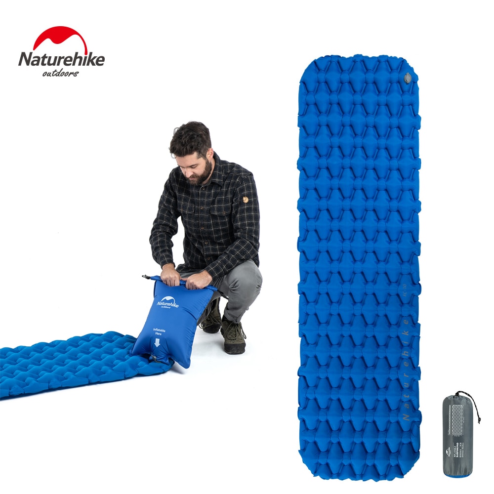 Matelas gonflables d'air de coussin de couchage de Camping de naturetrekking avec le coussin de couchage extérieur ultra-léger d'oreiller pour la randonnée Trekking