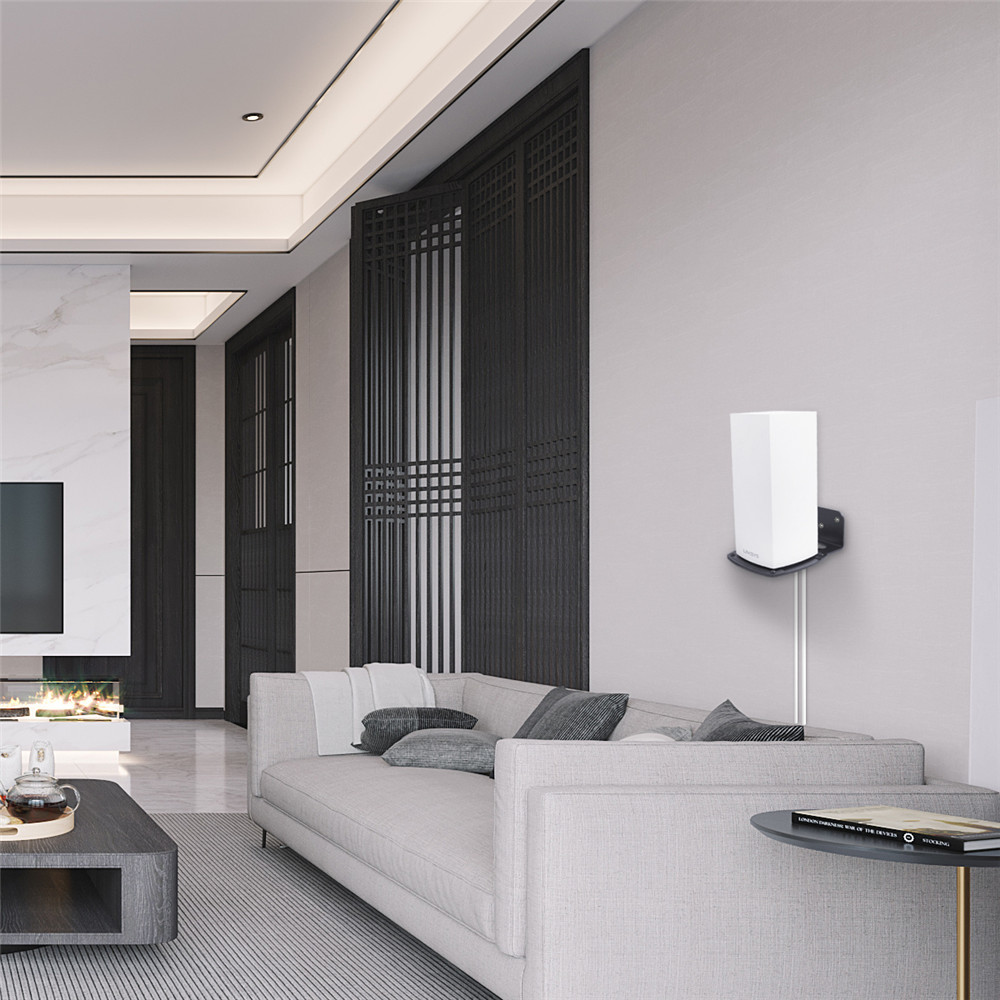 Metal Wall Mount Holder For Linksys MX5300 WiFi 6 System Stylish Wall Mounted Bracket Wi-Fi Router Shelf with Screwdriver