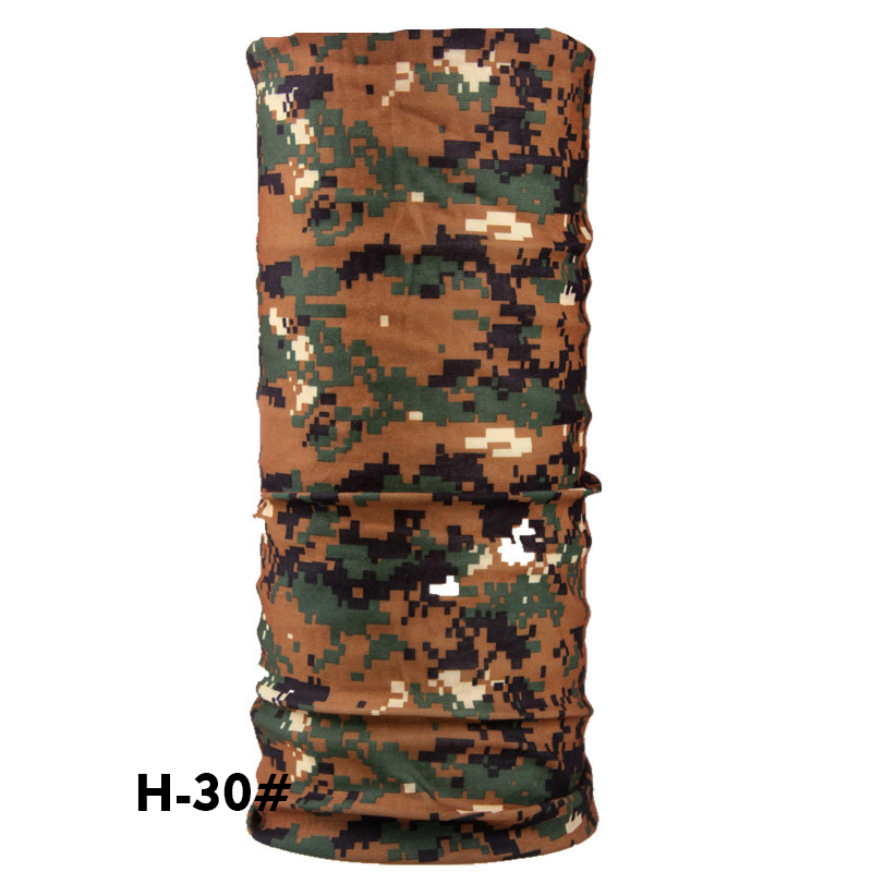 Bandana Multifonction Camouflage - Tour De Cou, Masque, Cagoule - 100% Polyester - 25x50 Cm