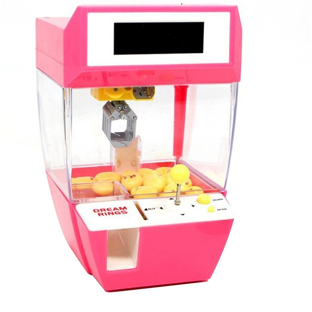 Children's Hand Candy Machine Small Clip Doll Machine Mini Twist Sugar Machine Boys And Girls DesktopToys: Red