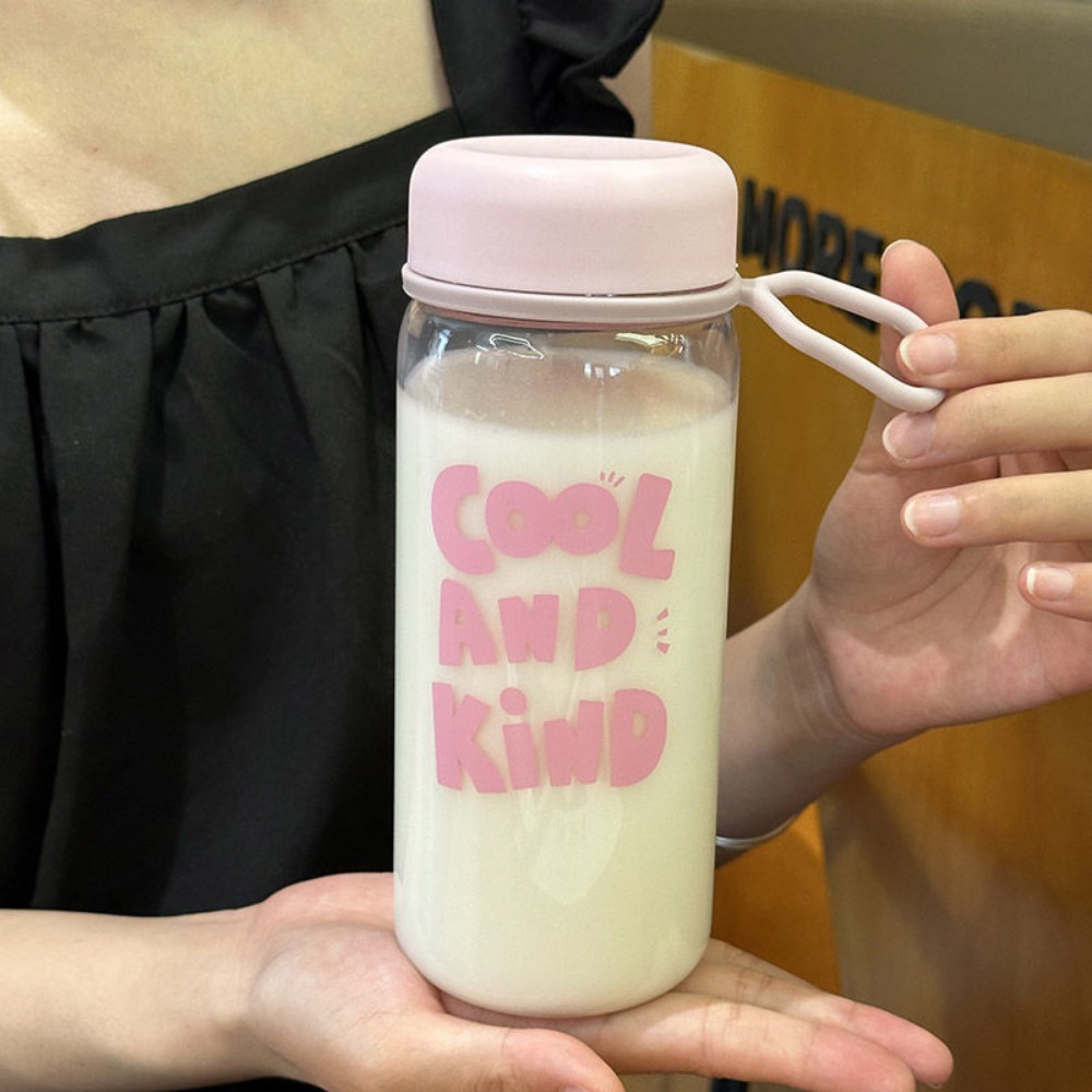 Przezroczysty plastikowy kubek 400/600 ml Przezroczyste, szczelne butelki na mleko i wodę Przenośna, pyłoszczelna butelka na wodę robić picia Sok: śliwka