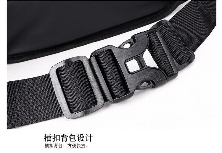 Heren usb-oplaadbare nylon crossbody tas heren anti-diefstal borsttas zomer korte reis koerierstas waterafstotende schoudertas