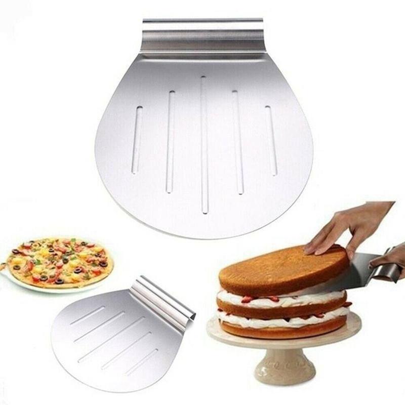 Stainless Steel Cake Shovel Transfer Cake Tray Moving Plate Cake Lifter Bread Pizza Blade Baking Dessert Tools Pastry Scraper