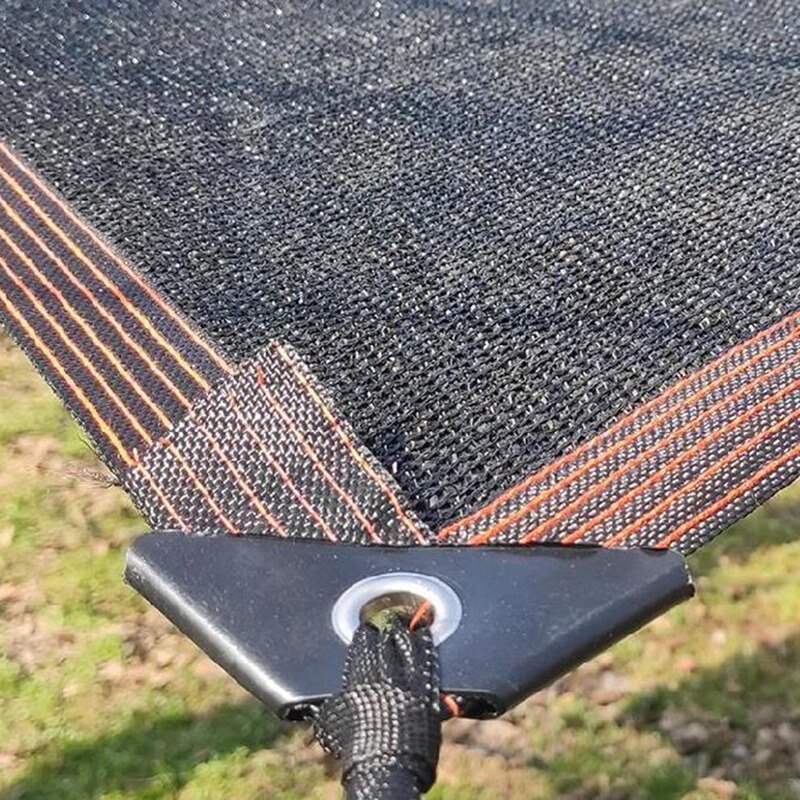 Tela de sombra negra para plantas, Red de sombra con ojales, malla de sombra de jardín para cubierta de plantas, suculentas, Patio de piscina, 90%
