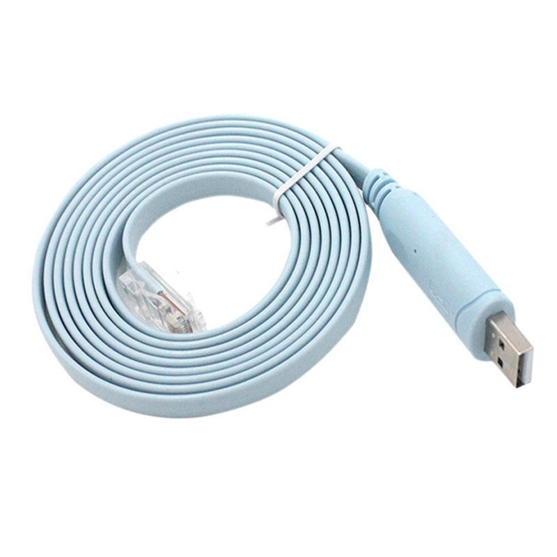 1pc 1.5M USB to RJ45 USB to RS232 Serial to RJ45 CAT5 Console Adapter Cable Cord for Cisco Routers