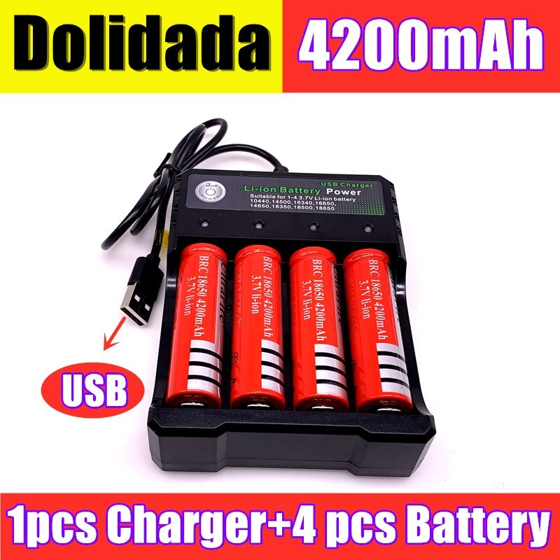 100% neue Original 18650 3,7 V 4200 mAh 18650 Lithium-Akku Für GTL EvreFire Taschenlampe batterien: 1Stck