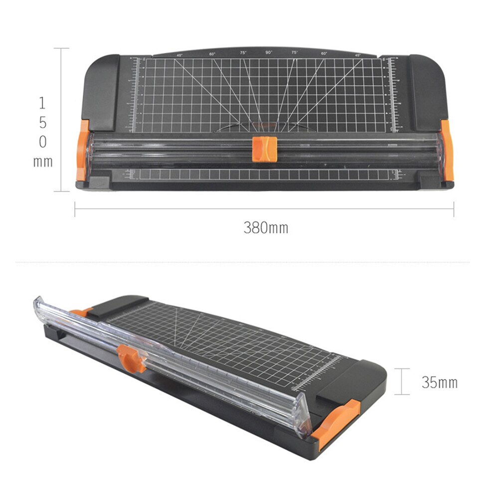 A4 Snijmachine Papier Cutter Art Trimmer Ambachten Foto Plakboek Bladen Diy Office Home Briefpapier Mes Snijden Mat: B Black