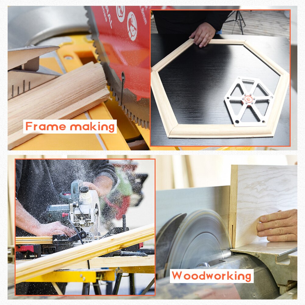 Multi Utility Tools Woodworking Angle Ruler Board Cutting Machine Saw Angle Adjustment Finder Tool 6 Square Ruler with Magnetism