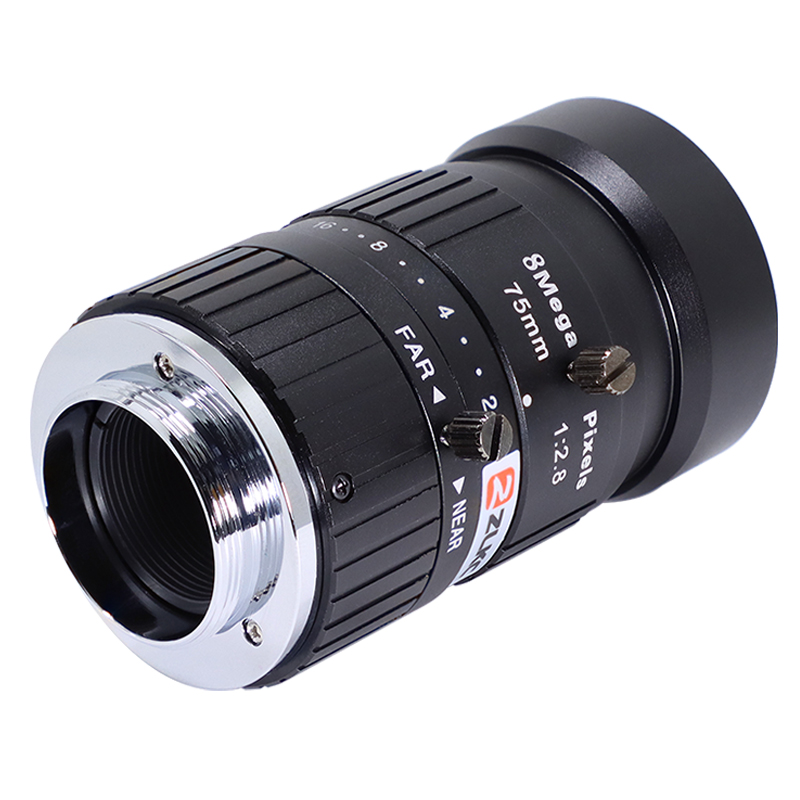 ZLKC 75mm c montiertes Objektiv 8mp fa 1 ''verzerrung armes cctv f2.5 hd 8Megapixel Bild verarbeitung shand objektiv für Industrie kameras