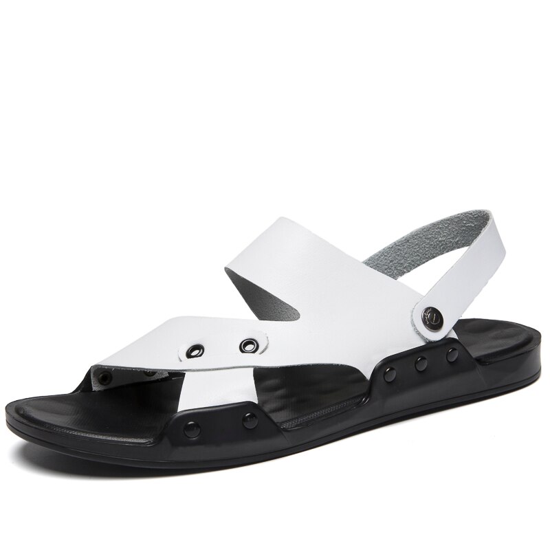 zandalias deportivas slide hombre sandals-men heren outdoor roman sandel para homme vietnam sandales erkek uomo verano da: white / 39