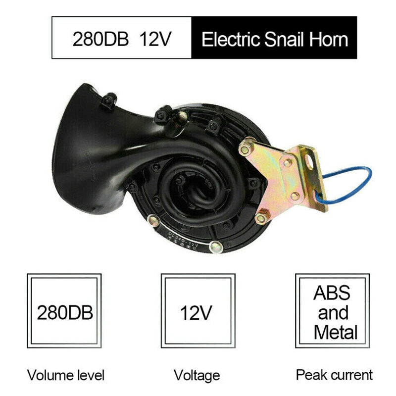 300db 12v/24v elektrisk air horn høj lyd udskiftning til rasende bil lastbil båd tog als 88