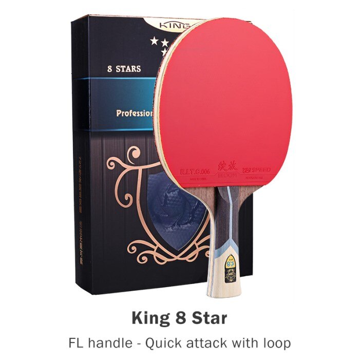 729 pingismaila hyökkäävä pöytätennismaila kuningas 6 7 8 9 tähden ittf hyväksytty pingismela keskitasolle: Kuningas 8 tähti-fl
