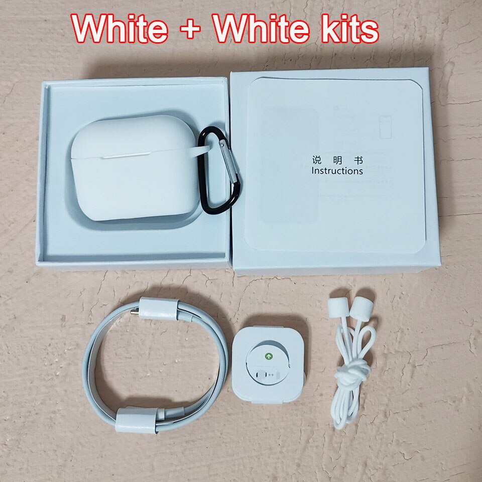 1:1 ANC i990000 Plus TWS Wirelesss Bluetooth Kopfhörer Noise cancelling & Transparenz Ohrhörer Super Bass PK i9000 i900000 Pro: White Whitecase