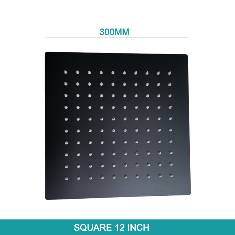 Badkamer Overhead Muur Plafond Gemonteerde Douche-Arm Top Hoofd Douche Mat Zwart Neerslag Badkamer Grote Vierkante Ronde Ovale Ovale