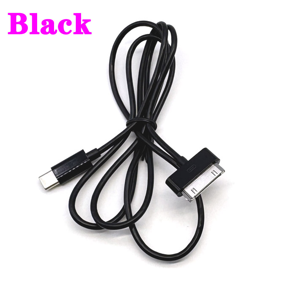 30Pin Naar USB C Opladen Datakabel voor IPhone 4 4S 3GS IPad 3 2 1 IPod USBC Type C Naar 30 Pin Adapter Oplader Snoer Accessoires: Black