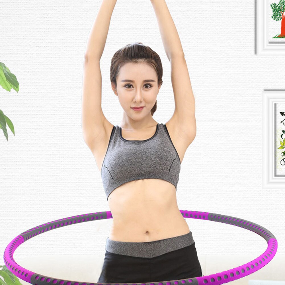 6 Foam Tubes Ring Sports Hoop Waist Exercise Slimming Detachable Body Building for Effective Working-out Accessories