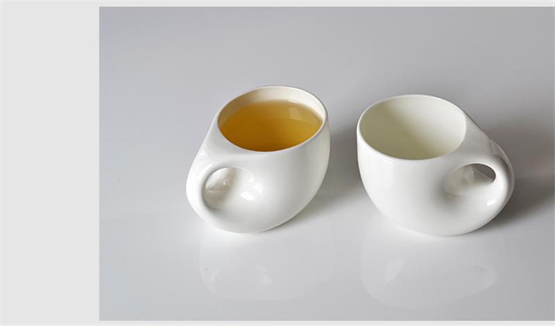 Taza de café nespresso creativa de china, Taza de cerámica para cerveza, 240ML, de gota de agua,