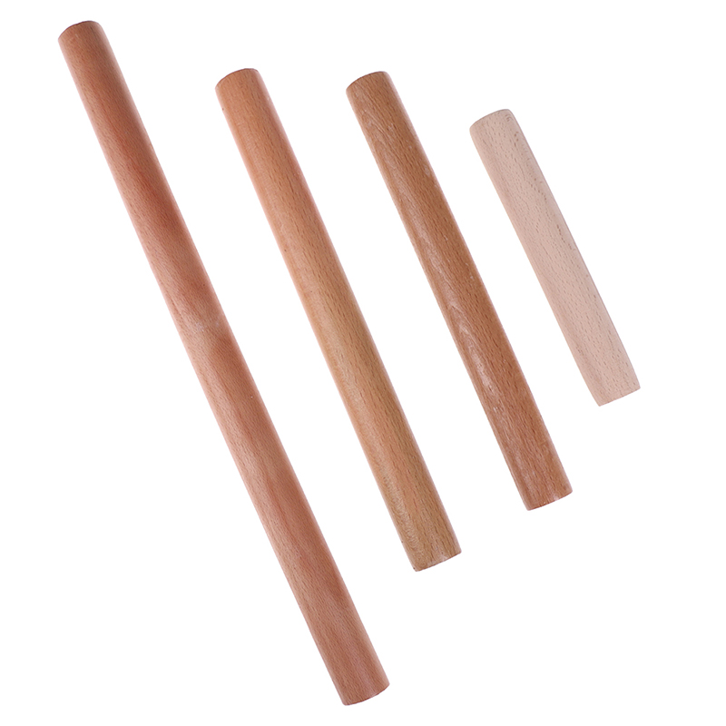 Natural Wood Cooking Tools Rolling Pin Dough Roller Fondant Cake Decoration