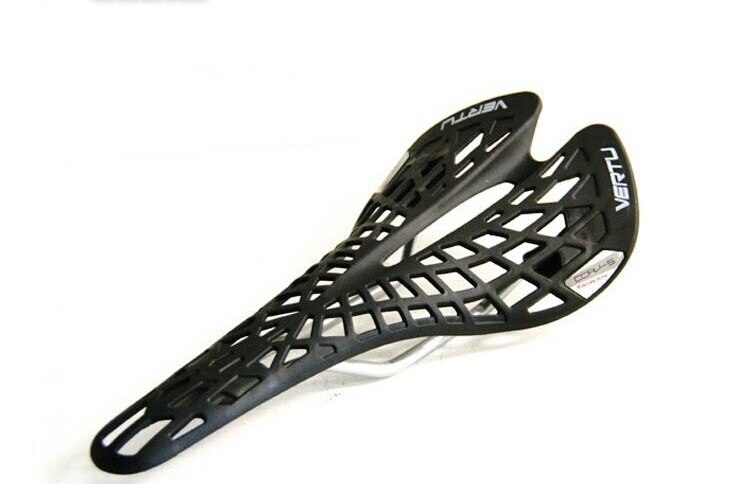 Selle de vélo en plastique très légère, siège de vtt en PVC, coussin, 6 couleurs, directe aux états-unis: black