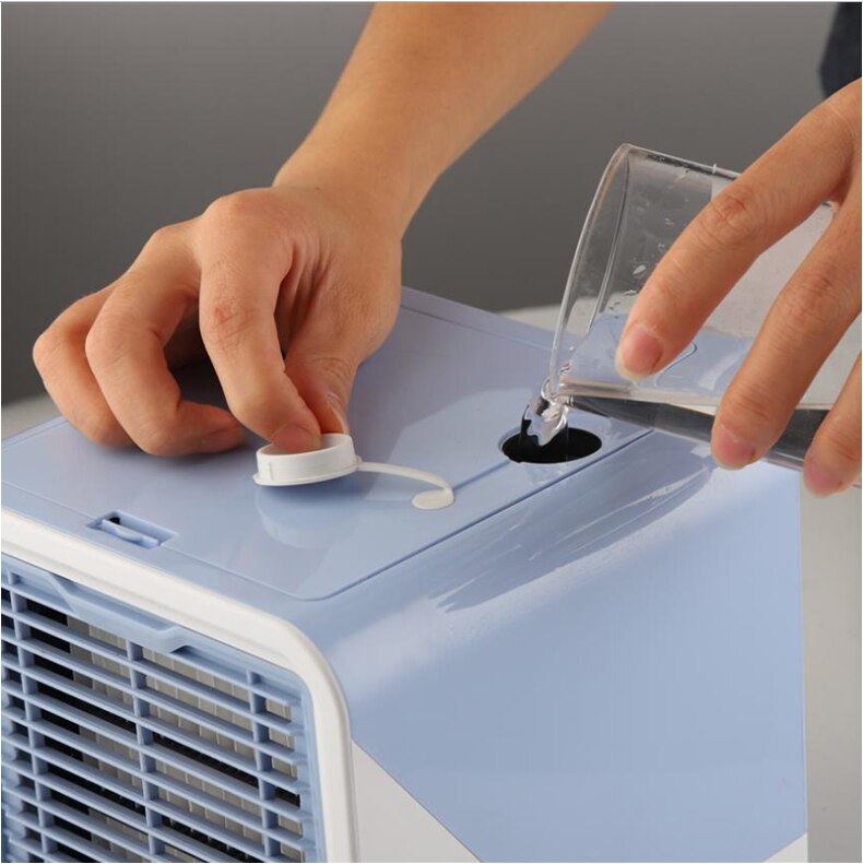 Mini Usb Air Cooler Draagbare Airconditioner Luchtbevochtiger Luchtreiniger Desktop Air Koelventilator Luchtkoeler Ventilator Voor Office