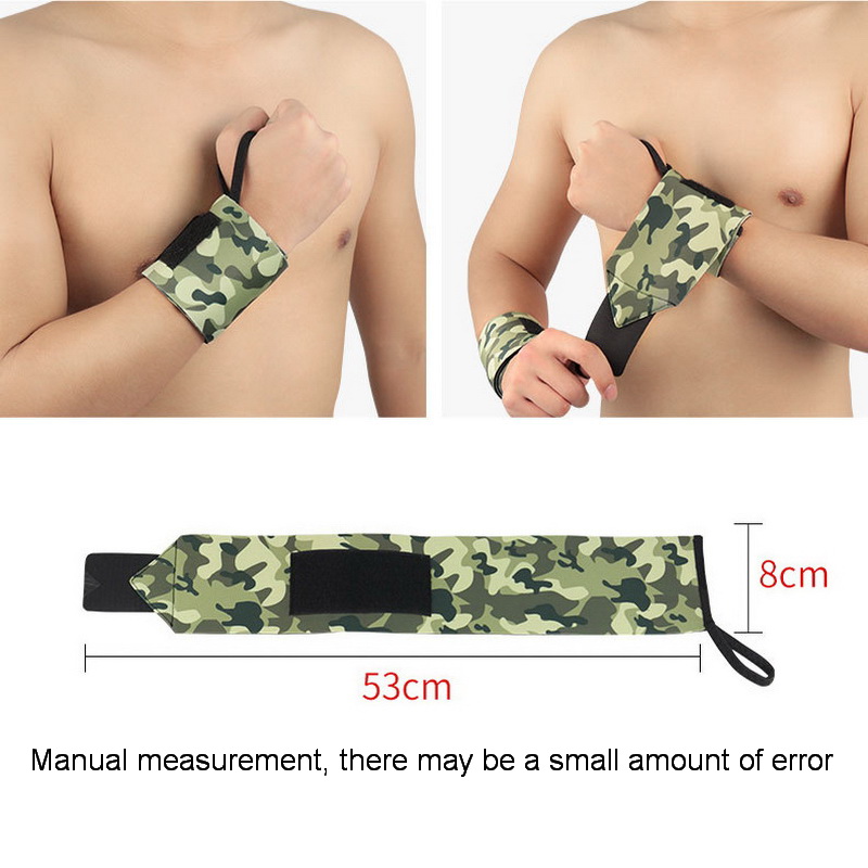 1Pcs Camo Tennis Sport Wristband Gym Fitness Training Wrist Support Bandage Weight Lifting Carpal Tunnel Pressurize Protector