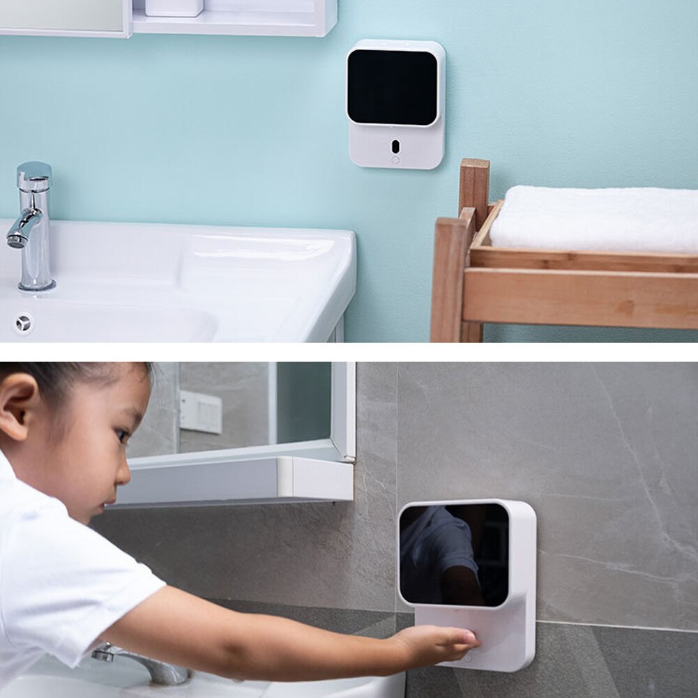Wall-mounted LED screen hand washing automatic induction foam soap dispenser Infrared smart hand sanitizer machine