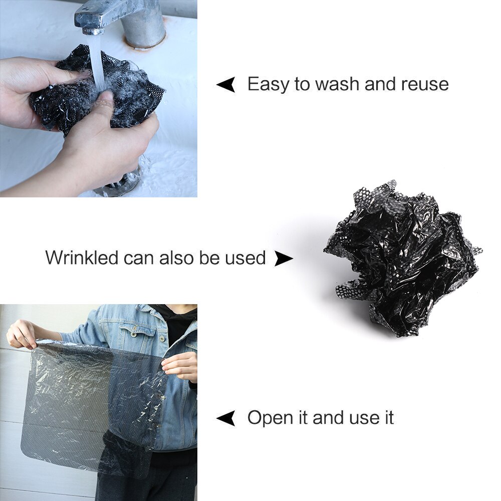 2pcs Summer Car Auto Side Window Mesh Film Curtain Windshield Net Sun shade Visors cover Sticker UV Protection Black