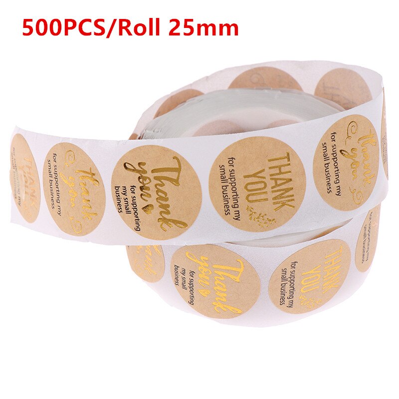 500pcs 1 inch Label Stickers Cute Circle Paper Thank You Seal labels For Your Order and Handmade Stationery Stickers: G