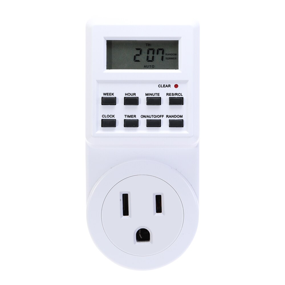 Plug-in Programmable Timer Switch 120V 15A US Plug Socket Switch Socket us wall electric socket