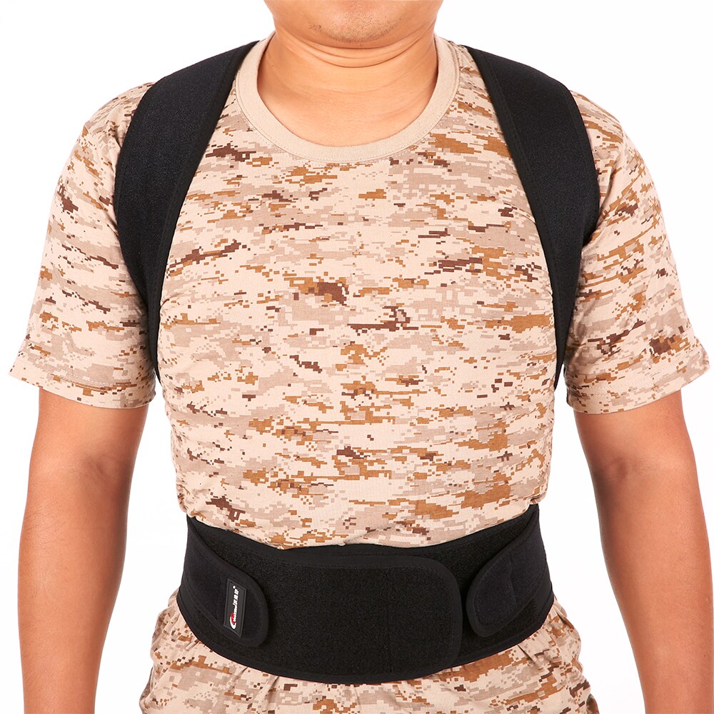 Lixada Adjustable Splint Shoulder Upper Lower Back Relief Support Brace Strap Back Posture Clavicle Shoulder Corrector Strap