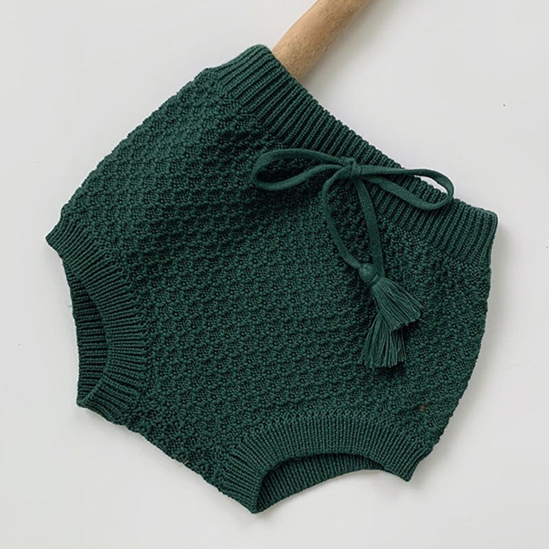 Spring Children Shorts Kids Boys Girls Shorts for Girls Baby Boy Girl Shorts Pants Autumn Girl Knit Pants Clothing: P20308 Green / 6M