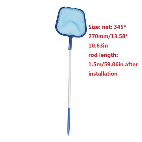 Blad Skimmer Mesh Netto Professionele Cleaner Zwembad Vijver Bad Schoonmaken Toolsl met Verstelbare 1.5m Telescopische Stang