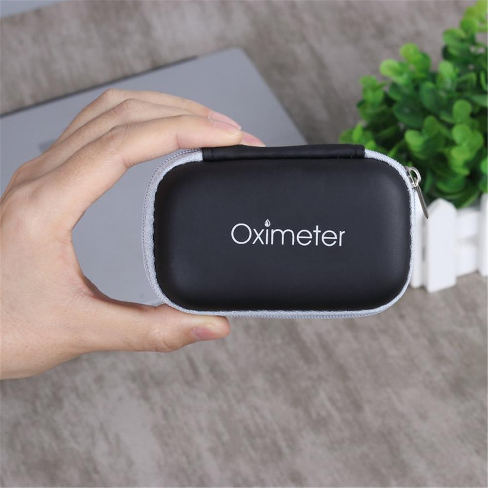 Oxímetro neutro con caja de pulso, oxímetro portátil resistente al agua y a la protección, oxímetro con caja para guardar la yema del dedo