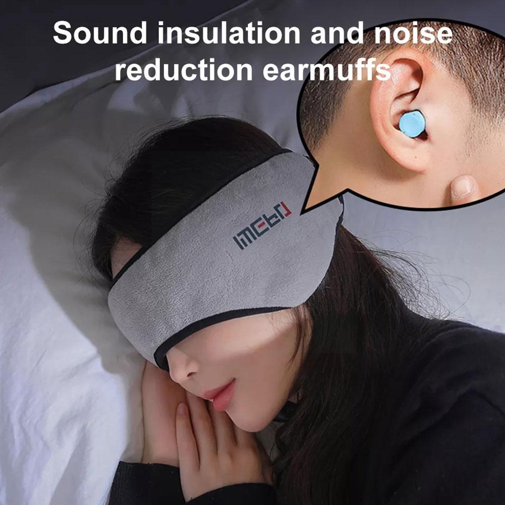 1 Set Geluiddichte Oorkappen Voor Slapende Unisex Oorwarmer Winter Hoofdband Ski Oor Muf Oordopjes Hoofdband Haarband Ogen Ban I7b2