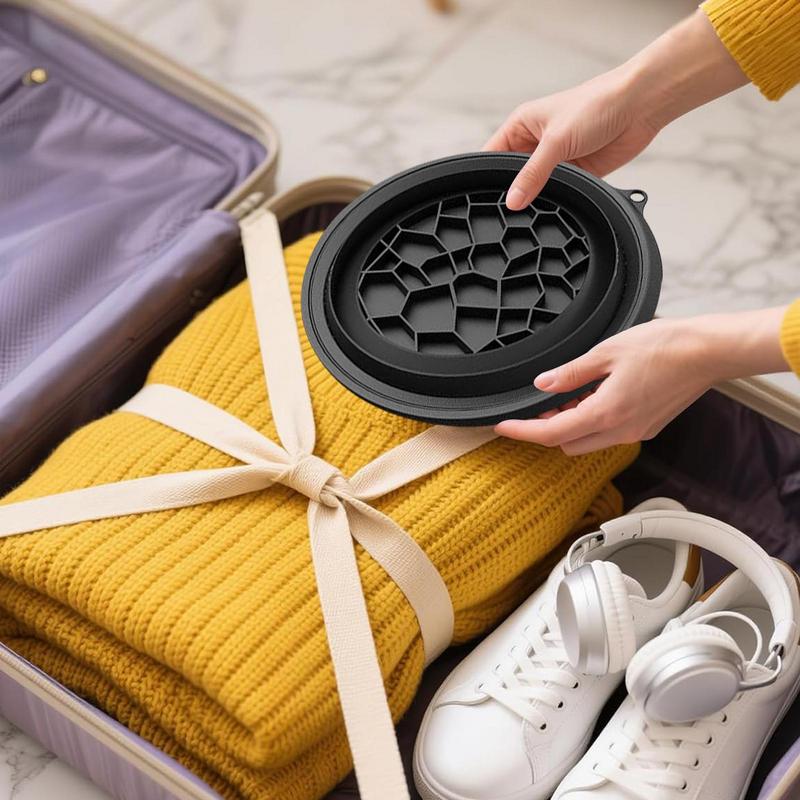 Miska robić twarzy na lód robić kąpieli chłodnej, silikonowa składana miska robić mycia twarzy z wbudowaną tacką na kostki lodu, chłodząca robić użytku domowego.