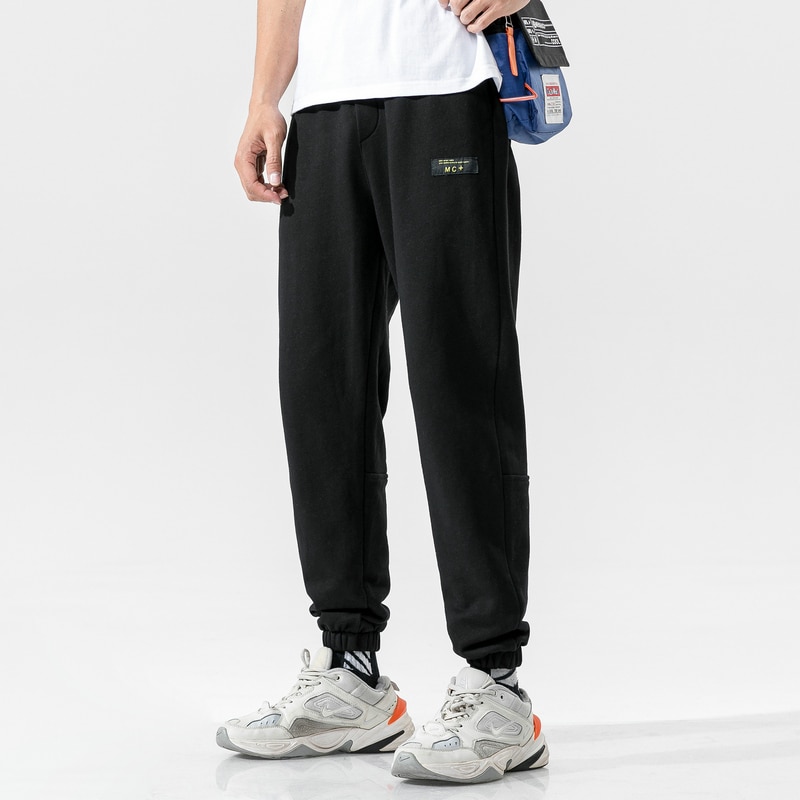 Spring bomuld joggers herre sport joggingbukser herre løbetræningsdragt herre træningsbukser streetwear herre blå bukser