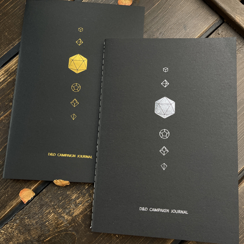 DnD 5e Notebook Journal|Character Sheets|Cheat Sheets|NPC Tracker|Maps...All-In-One|Craft paper cover|8 colors to choose from