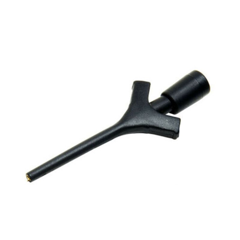 2pcs/set Mini Analyzer Grabber Test Probe SMD IC Test Hook Clip Jumper Probe Logic Analyzer Testing Accessories Red/Black#9