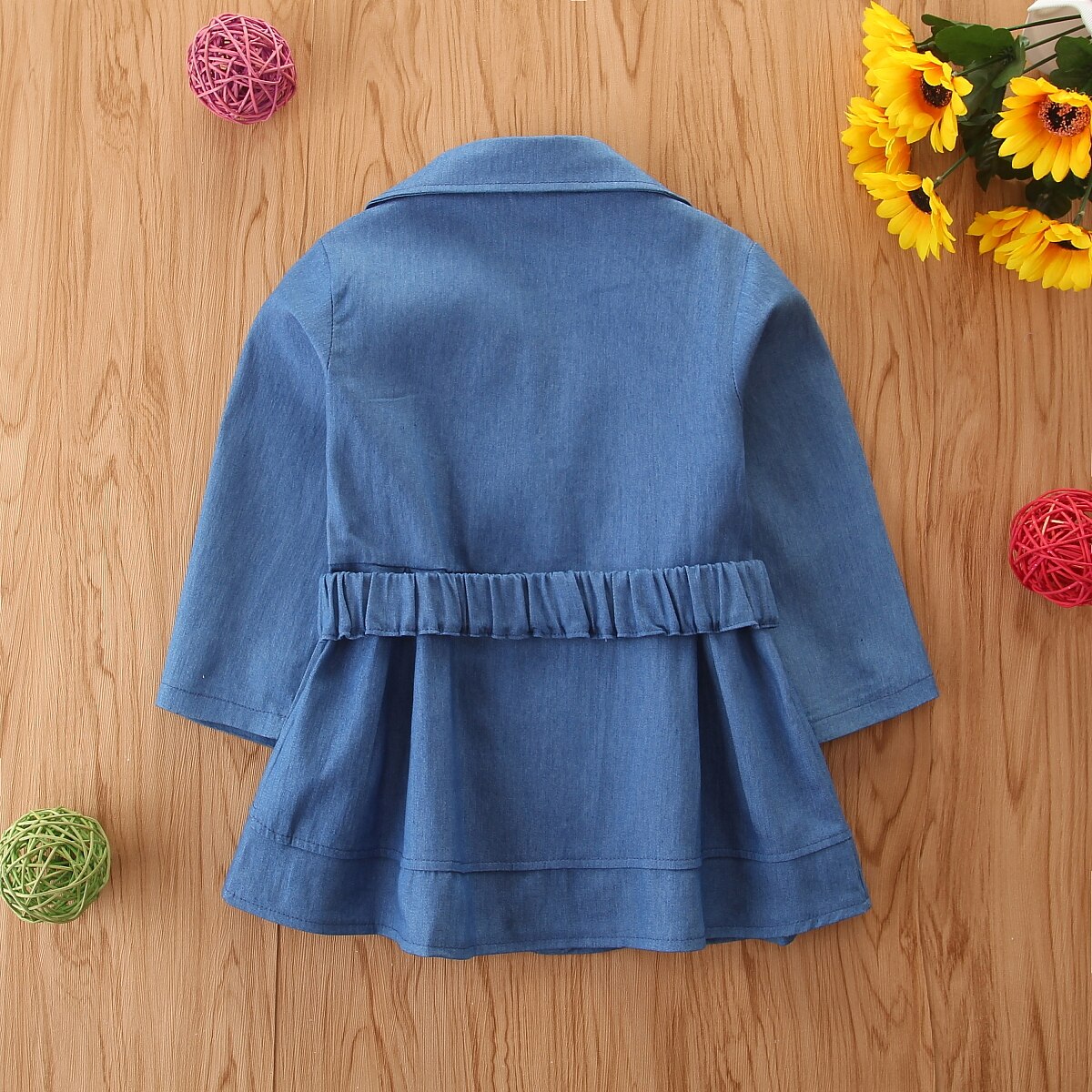 Meisje Knop Jas Baby Kinderkleding Windjack Herfst Winter Dikke Kleding Kid 'S Medium Lange Jas