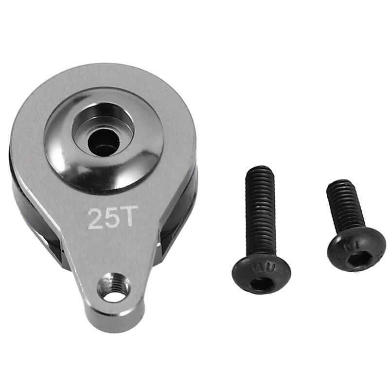 Bras Servo en aluminium 25T, Style à trou unique pour RC 1:10 chenille axiale SCX10 90046 D90 pièces améliorées