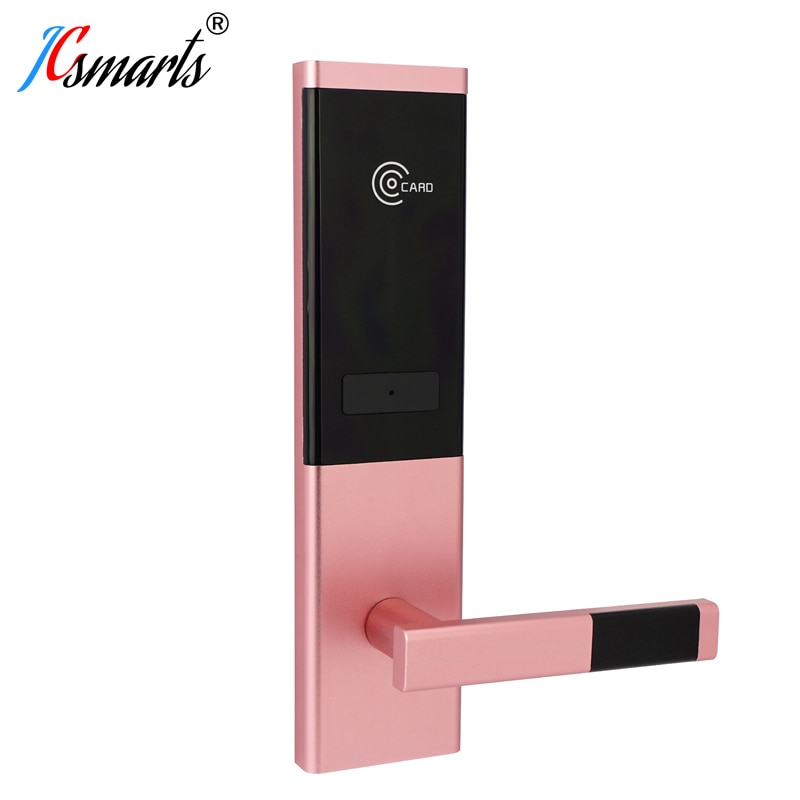 Aluminum keyless front door lock home hotel security RFID card system