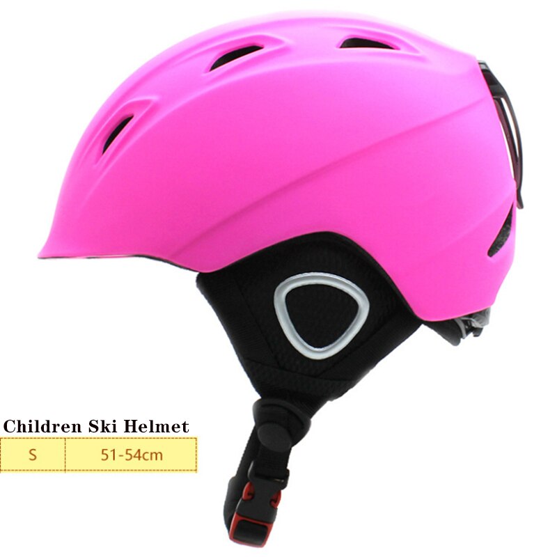 Volwassen Kinderen Winter Ski Helm Integraal-Gegoten Skiën Sneeuw Sneeuwscooter Helm Schaatsen Snowboard Helmen Voor Jongens En Meisjes: S Pink
