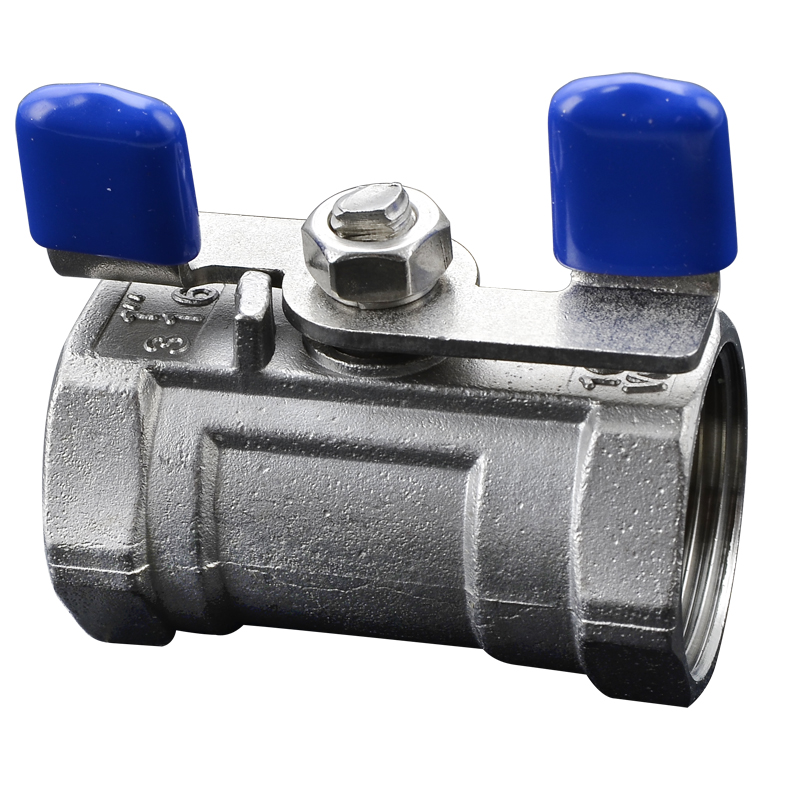 Butterfly Handle 1/4'' - 1'' BSP Female Thread 304 Stainless Steel Ball Valves SS304 Threaded 1Pc Type 2 Ways Valve