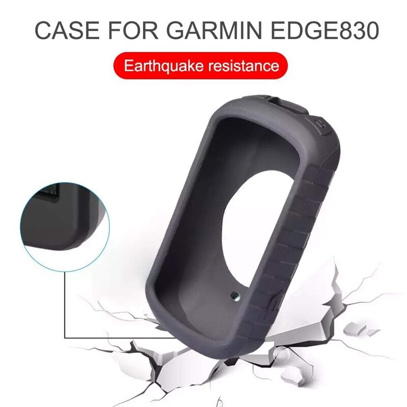 Silikone cover til garmin edge 830 gps cykelcomputersystem beskyttelsesetui skridsikker beskyttende blødt cover