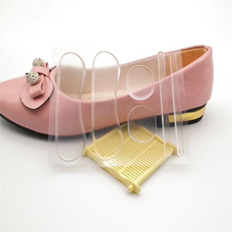 3 in 1 Silicone Gel High Heel Grip Shoe Insole Pad Foot Heel Insert Silicon Gel Insole Sheet Protector Cushion