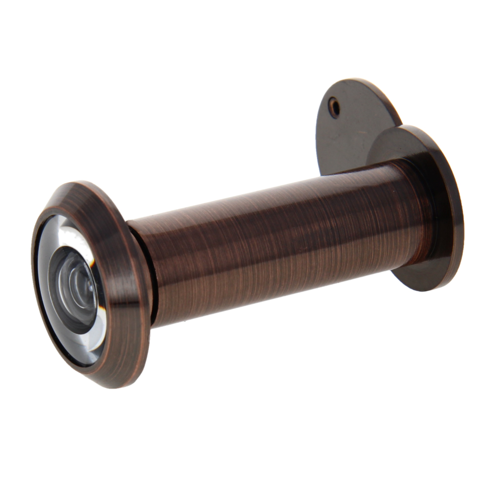 Verlengen 200 Graden 16Mm Deur Viewer Privacy Cover Voor 55-90Mm Dikke Deur Veiligheid thuis Deur Eye Kijkers 1-3Pcs: Red Bronze x1pcs