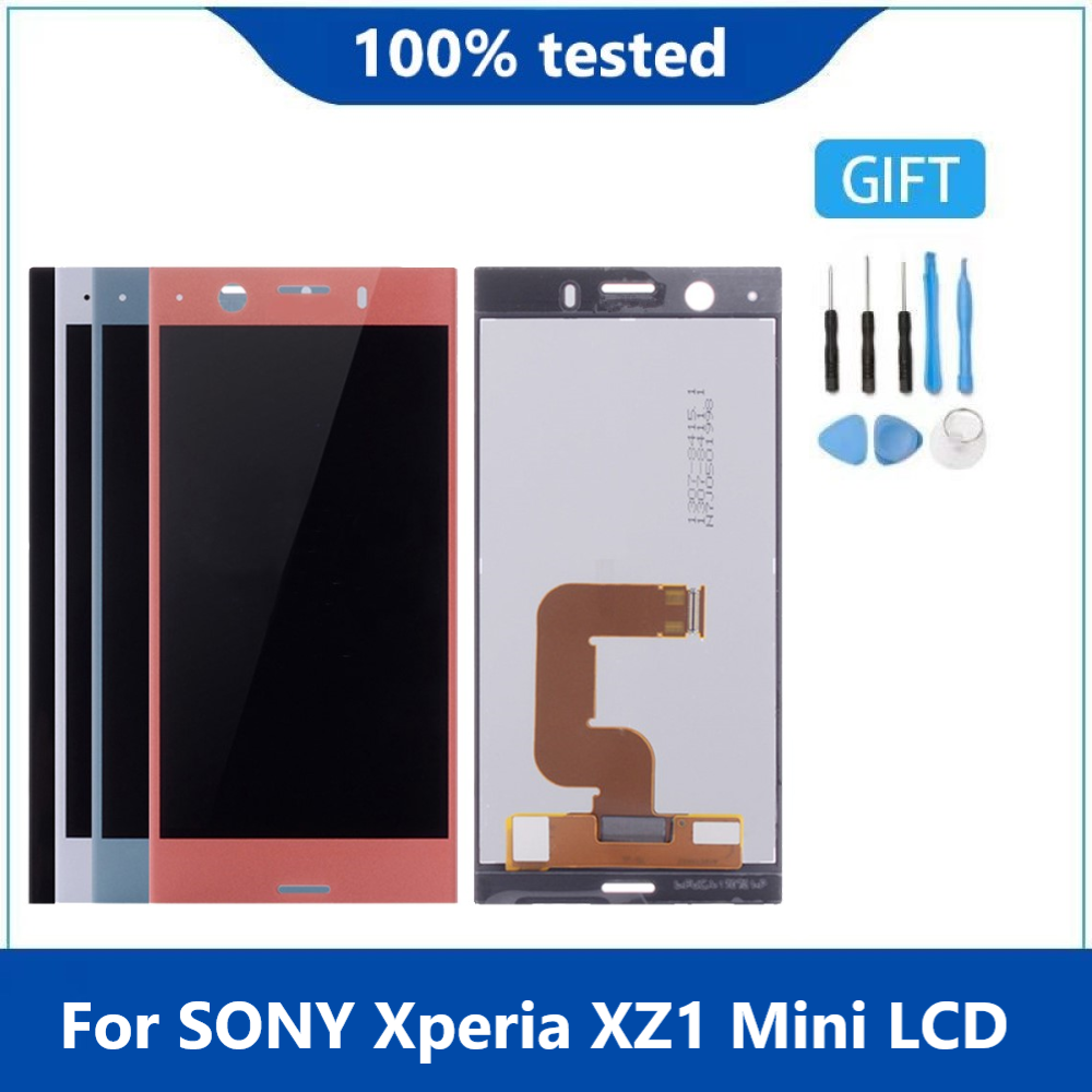 4.6 " originaldisplay für sony xperia  xz1 kompaktbildschirm, display für sony xperia  xz1 mini  g8441 g8442, lcd- 4.6 -zoll-ersatz