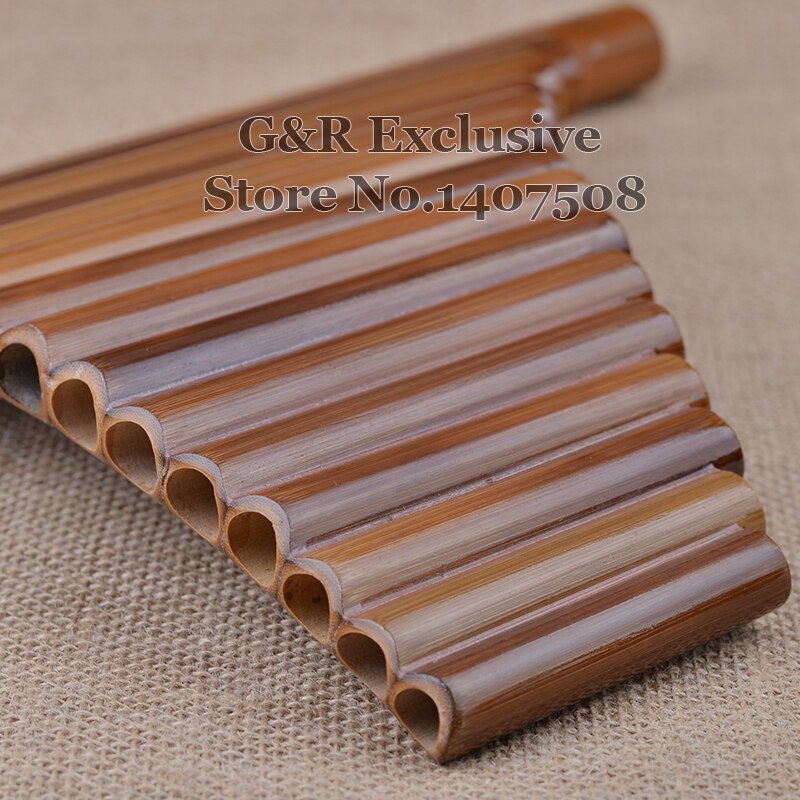 Professionele Pan Fluit 15 Pijpen Item Houtblazers Flauta G Sleutel Gebogen Handgemaakte Bamboe Panpipes Muziekinstrument Panflute Muziek