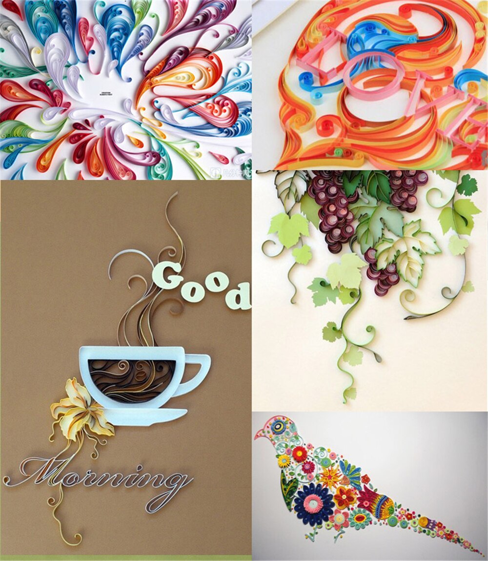 Tool Meest Complete Quilling Paper Set Kleur Papier Ambachtelijke Tekening Materiaal Pakket Beginners Tool Board met Doos Koffer